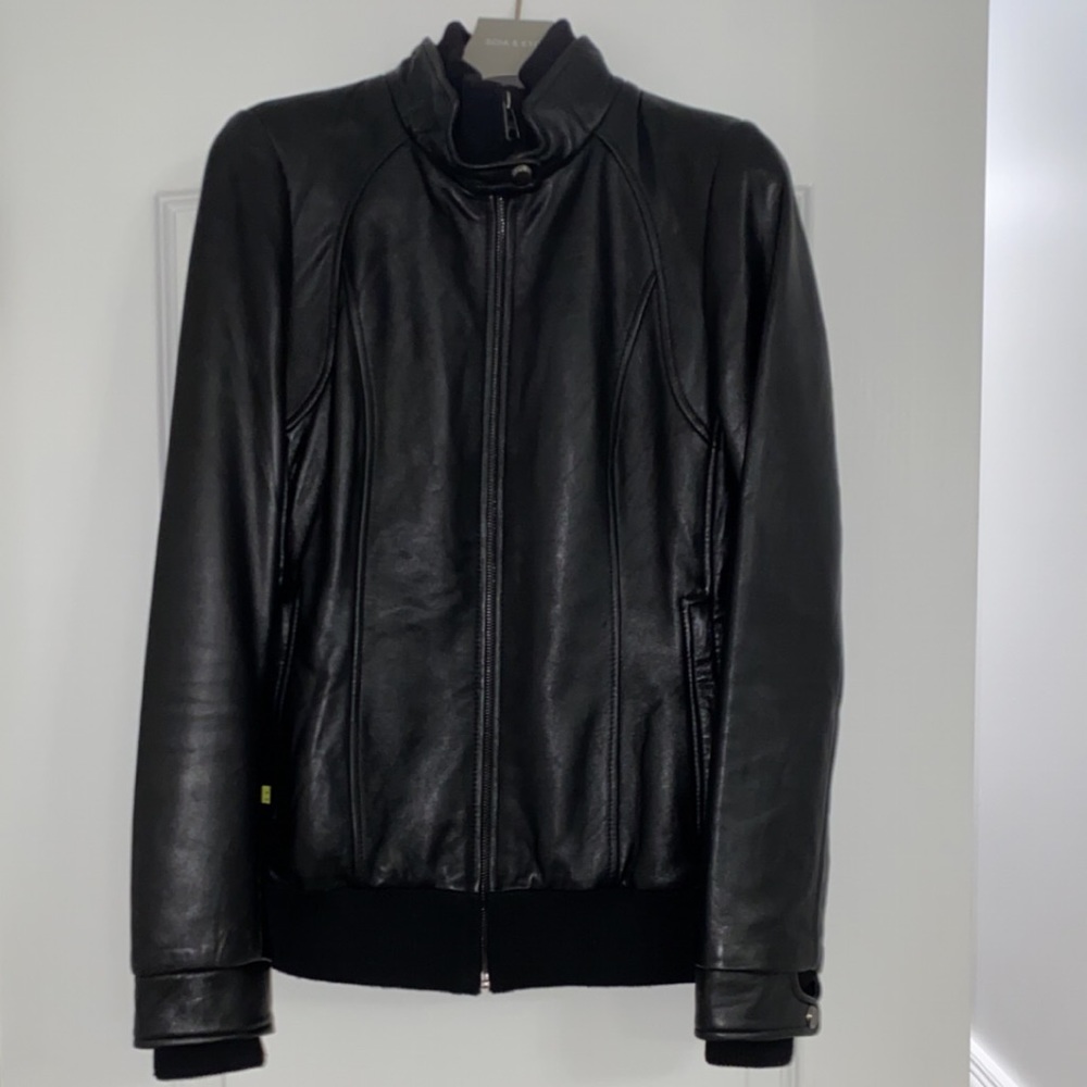 Soia and kyo genuine leather jacket